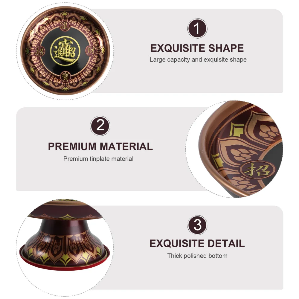 1Pc Classic Fruit Tray Tinplate Durable Food Tray Sacrifice Supply 
1Pc Classic Fruit Tray Tinplate Durable Food Tray Sacrifice Supply