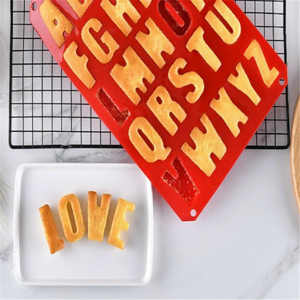 Silicone Alphabet Letters Cake Chocolate Mold Letters Fondant Baking Cake Decorating Molds Alphabet Soap Candle Ice Maker Tray
Silicone Alphabet Letters Cake Chocolate Mold Letters Fondant Baking Cake Decorating Molds Alphabet Soap Candle Ice Maker Tray