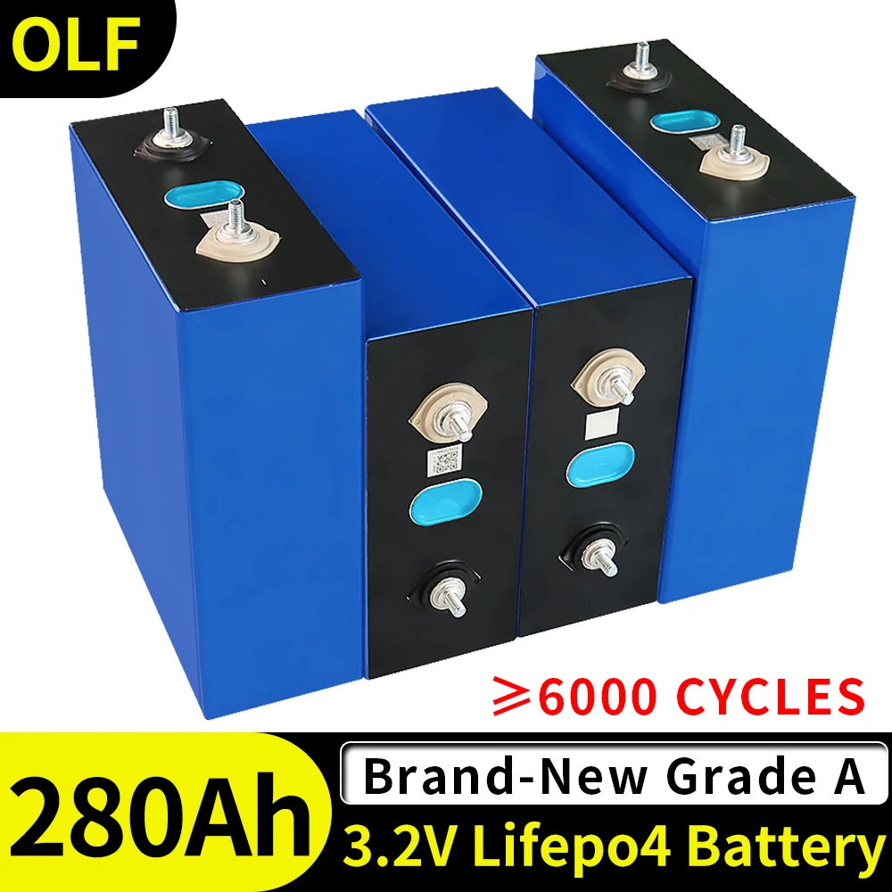 16pcs 3.2V 280Ah Lifepo4 Battery super DIY 12V 24V 48V 280AH Rechargeable Battery Pack for RV Solar Storage System TAX FREE
16pcs 3.2V 280Ah Lifepo4 Battery super DIY 12V 24V 48V 280AH Rechargeable Battery Pack for RV Solar Storage System TAX FREE
