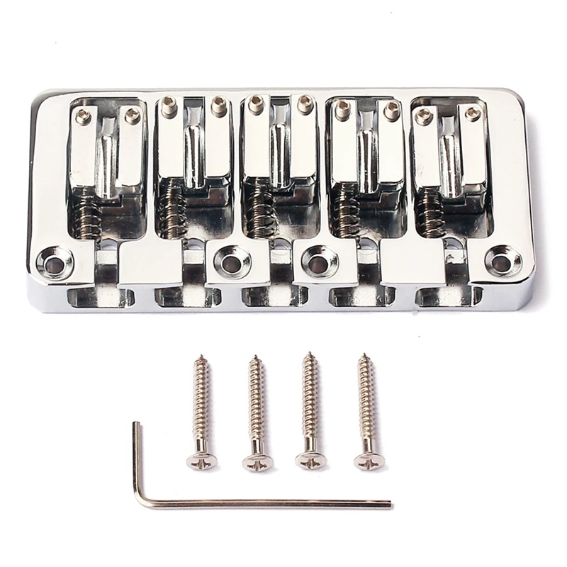 5 Strings Bass Bridge Guitar Parts Musical Instrument Accessories Retrofits
5 Strings Bass Bridge Guitar Parts Musical Instrument Accessories Retrofits