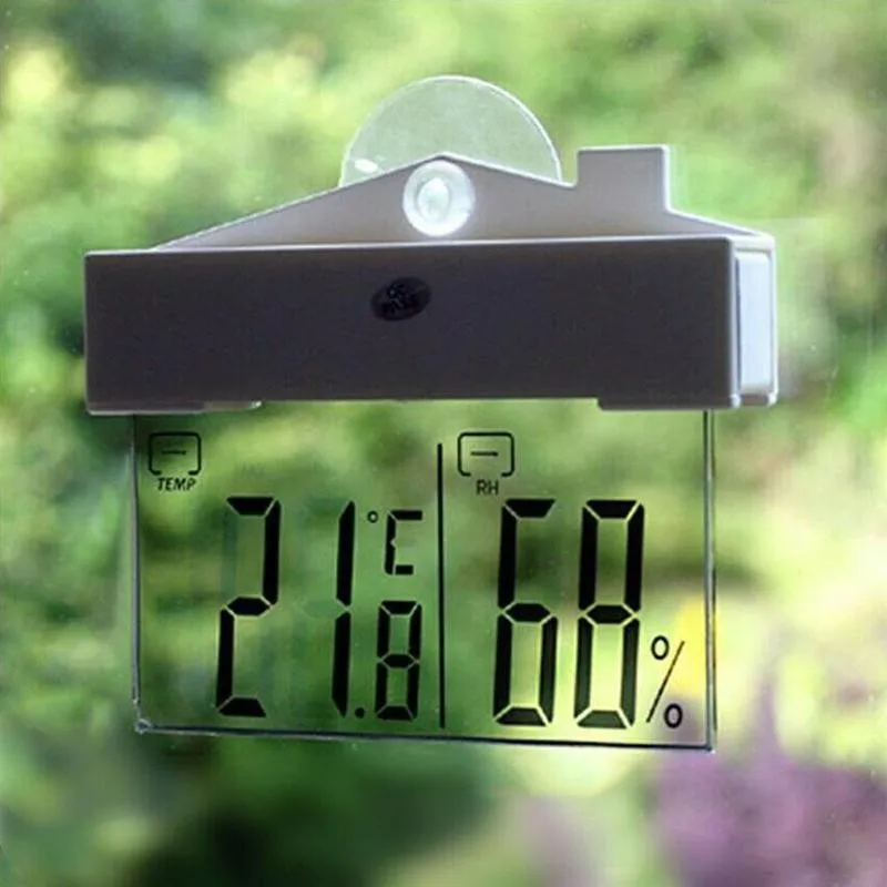 Transparent Digital Temperature Meter Window Display Thermometer Indoor Outdoor Max And Min Record For Temperature And Humidity
Transparent Digital Temperature Meter Window Display Thermometer Indoor Outdoor Max And Min Record For Temperature And Humidity