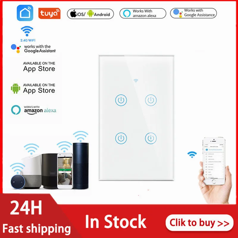 1/2/3/4 Gang WiFi Wall Touch Tempered Glass Switch Wall Power Sensor Switch LED Panel Bluetooth Switch For Alexa Google Home
1/2/3/4 Gang WiFi Wall Touch Tempered Glass Switch Wall Power Sensor Switch LED Panel Bluetooth Switch For Alexa Google Home