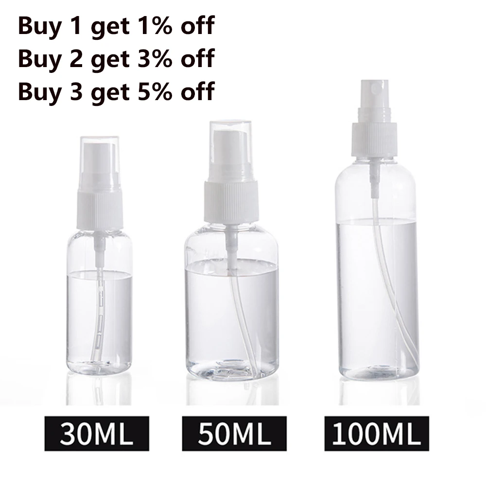 Refillable Bottles Travel Transparent Plastic Perfume Atomizer Empty Small Spray Bottle 30/50/100ml Toxic Free Safe Dropshipping
Refillable Bottles Travel Transparent Plastic Perfume Atomizer Empty Small Spray Bottle 30/50/100ml Toxic Free Safe Dropshipping