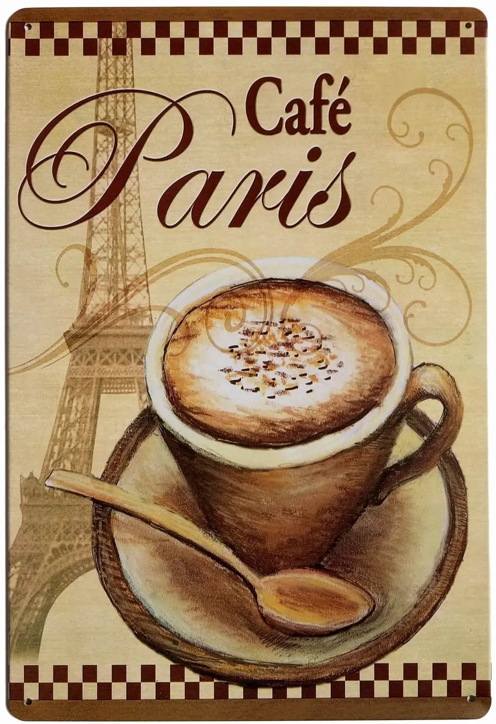 ERLOOD Paris Cafe Vintage Funny Home Decor Tin Sign Retro Metal Bar Pub Poster 8 x 12
ERLOOD Paris Cafe Vintage Funny Home Decor Tin Sign Retro Metal Bar Pub Poster 8 x 12