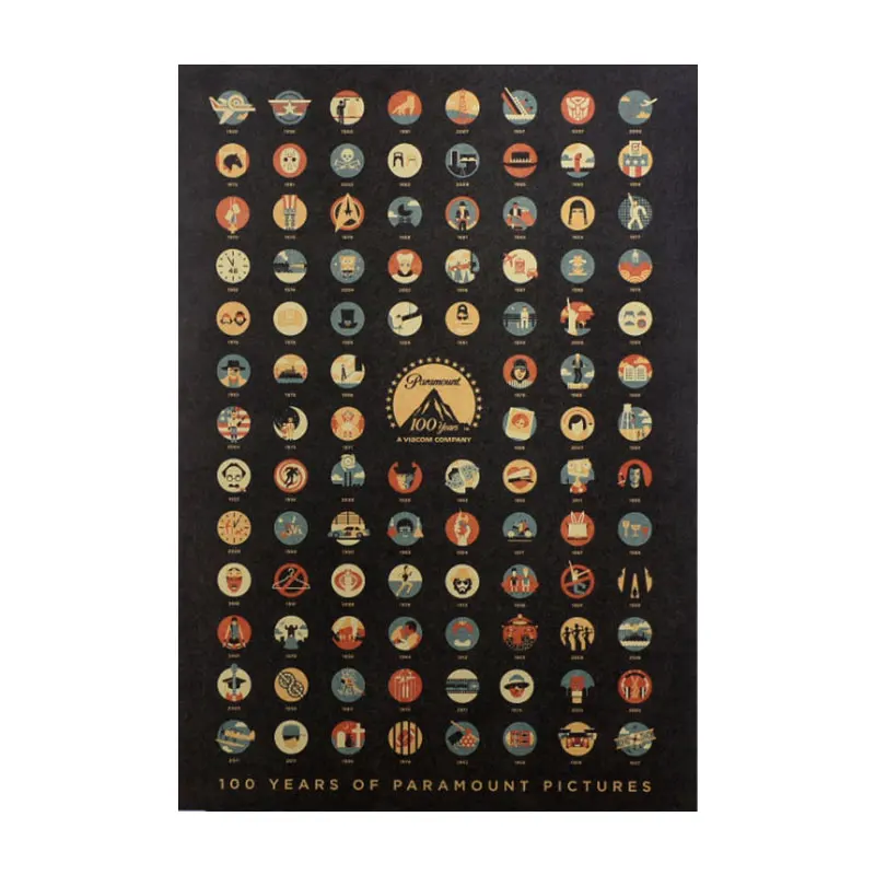 Hollywood famous film 100th anniversary commemorative bar cinema decor wall stickers retro nostalgic kraft paper poster
Hollywood famous film 100th anniversary commemorative bar cinema decor wall stickers retro nostalgic kraft paper poster