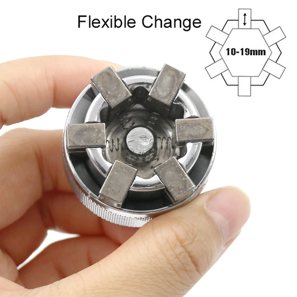 1PC 3/8 inch Drive 10-19 mm Adjustable Hex universal Socket Torque Ratchet Socket Adapter Spanner Sleeve Repair Tool
1PC 3/8 inch Drive 10-19 mm Adjustable Hex universal Socket Torque Ratchet Socket Adapter Spanner Sleeve Repair Tool