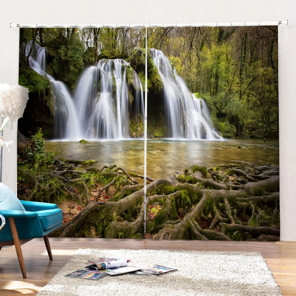 Waterfall Curtain Luxury Blackout 3D Window Curtain Living Room Bedroom Drapes Customized Size
Waterfall Curtain Luxury Blackout 3D Window Curtain Living Room Bedroom Drapes Customized Size