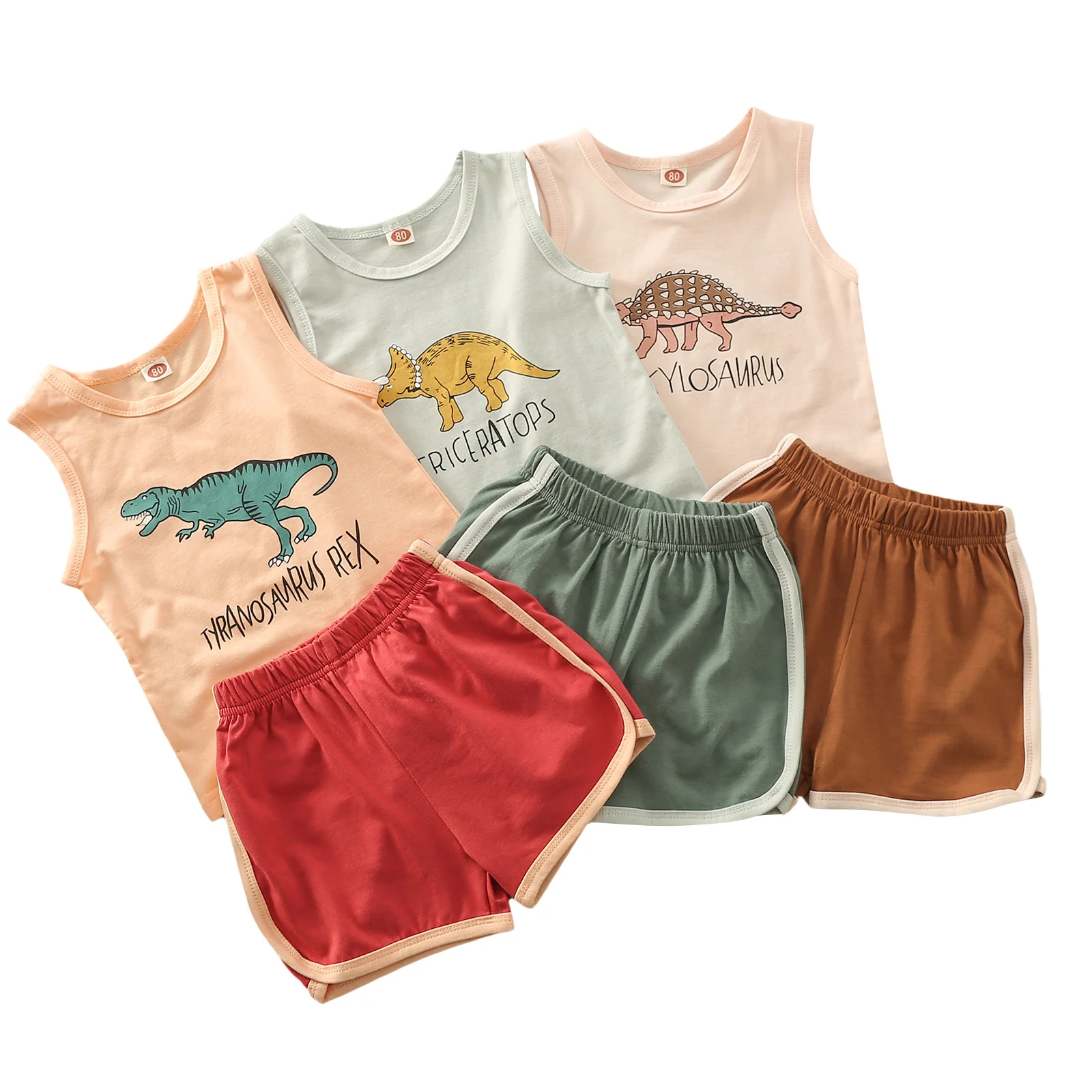 Toddler Girls Casual 2Pcs Clothes Set, Dinosaur and Letters Printed Pattern Vest and Elastic Waist Shorts
Toddler Girls Casual 2Pcs Clothes Set, Dinosaur and Letters Printed Pattern Vest and Elastic Waist Shorts