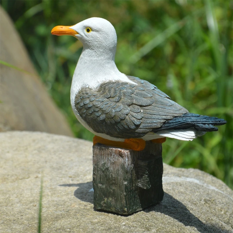 Realistic Resin Sea Mew Statue Mediterranean Style Desktop Ornament Lifelike Bird Figurine Model Animal Sculpture Decoration
Realistic Resin Sea Mew Statue Mediterranean Style Desktop Ornament Lifelike Bird Figurine Model Animal Sculpture Decoration