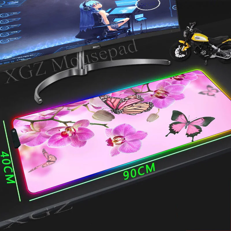 XGZ Rose Pink Butterfly Large Game Flower RGB Mouse Pad Lock Edge Keyboard Mousepad Gaming Table Mousemat CS GO Haha Dota Games
XGZ Rose Pink Butterfly Large Game Flower RGB Mouse Pad Lock Edge Keyboard Mousepad Gaming Table Mousemat CS GO Haha Dota Games