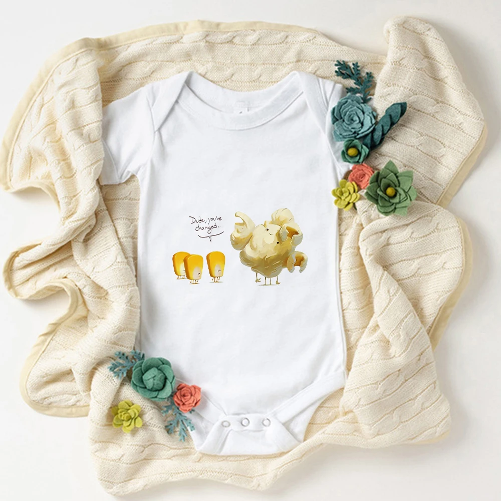 Dude You're Changed Funny Popcorn Graphic Newborn Bodysuits Novelty 2021 Infant Toddler Jumpsuits Loose Baby Girl Boy Clothes
Dude You're Changed Funny Popcorn Graphic Newborn Bodysuits Novelty 2021 Infant Toddler Jumpsuits Loose Baby Girl Boy Clothes