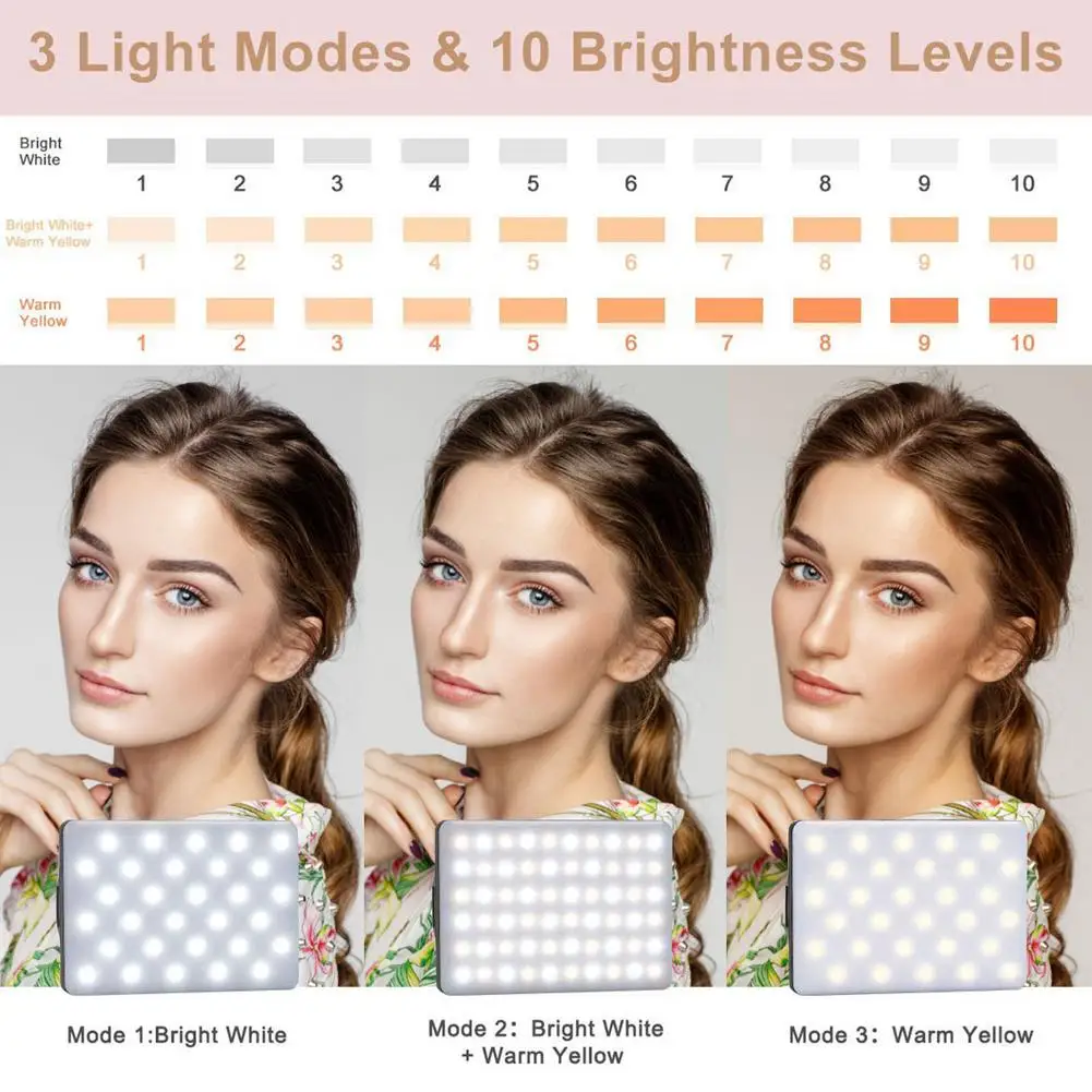 Mobile Phone Fill Light Handheld LED Live Broadcast Selfie Computer Video Conference Fill-in | Электроника