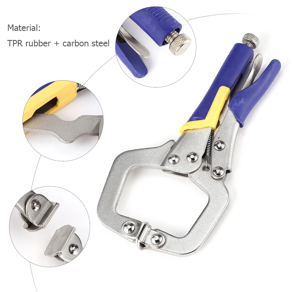 Multi-functional Carbon Steel C-type Flat Locking Grip Vise Pliers C Clamp Wear-Resistant Vise Grip Clam Hand Tools
Multi-functional Carbon Steel C-type Flat Locking Grip Vise Pliers C Clamp Wear-Resistant Vise Grip Clam Hand Tools