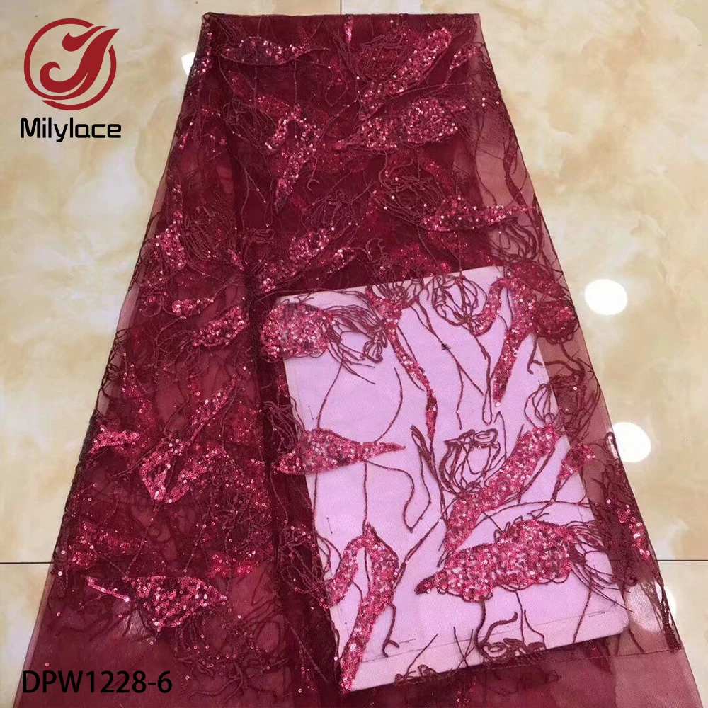 African Sequins Lace Fabric 2019 Nigerian French Tulle Lace with Sequins Embroidery Lace Fabric for Dress DPW1228
African Sequins Lace Fabric 2019 Nigerian French Tulle Lace with Sequins Embroidery Lace Fabric for Dress DPW1228