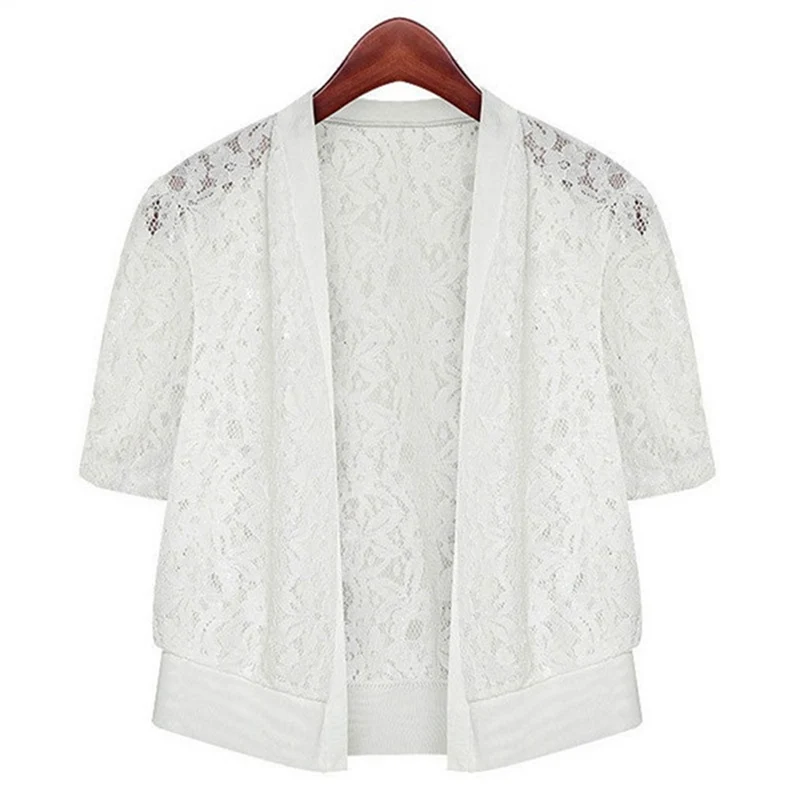 Short Cardigan Blouse Spring And Summer Silk Cotton Knit Loose Top Solid Color Lace Hollow Fashion Short Blouse
Short Cardigan Blouse Spring And Summer Silk Cotton Knit Loose Top Solid Color Lace Hollow Fashion Short Blouse