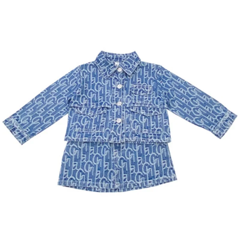 Hot-selling girls 2021 new product denim suit female baby temperament fashion long-sleeved skirt two-piece suit
Hot-selling girls 2021 new product denim suit female baby temperament fashion long-sleeved skirt two-piece suit