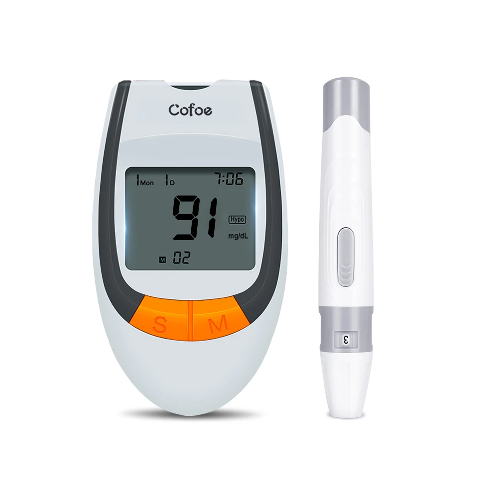 Cofoe Blood Glucose Monitor 50/100pcsTest strips&Lancets Monitor Diabetes Hypoglycemia Blood Glucose Monitor Home Medical System
Cofoe Blood Glucose Monitor 50/100pcsTest strips&Lancets Monitor Diabetes Hypoglycemia Blood Glucose Monitor Home Medical System