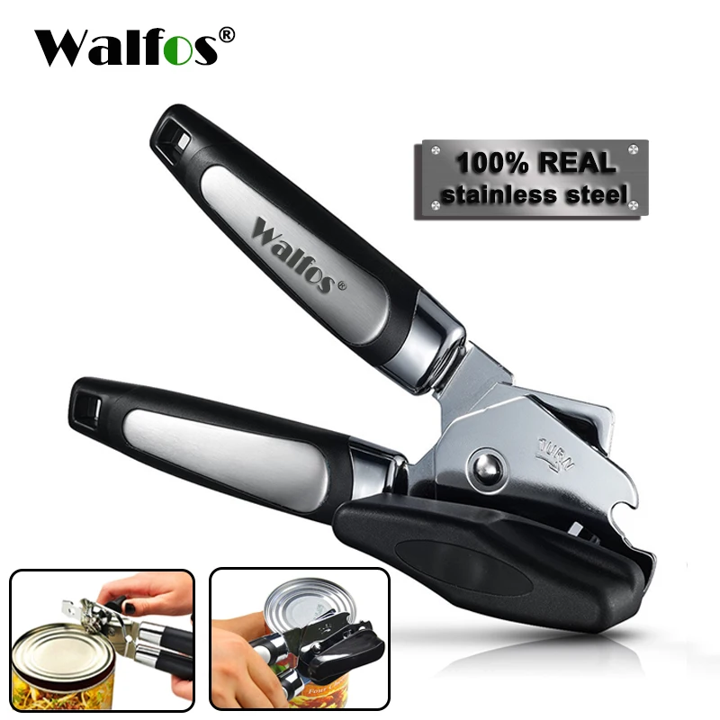 

Высококачественный консервный нож WALFOS из нержавеющей стали, профессиональный Эргономичный ручной консервный нож с боковой резкой, ручной ...
