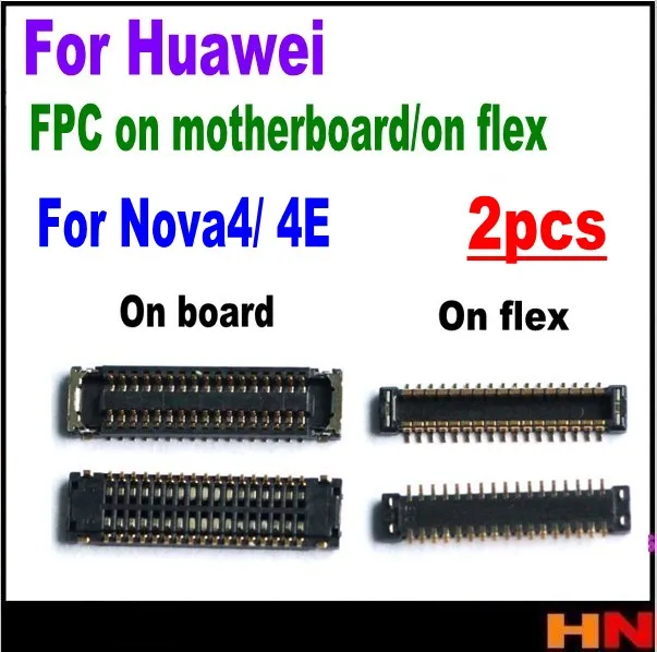 2 шт. для Huawei Nova 4 4E ЖК дисплей док станция зарядное устройство flex FPC батарея разъем