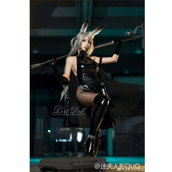 Game Arknights Atrocity Lucky Cosplay Costumes Cute Black Patent Leather Dress Female Role Play Clothing
Game Arknights Atrocity Lucky Cosplay Costumes Cute Black Patent Leather Dress Female Role Play Clothing