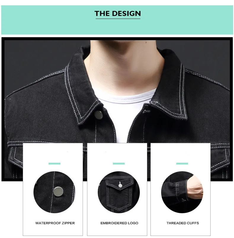 2020 new men's denim jacket, casual solid color lapel single-breasted jacket for men, autumn slim fit high-quality men's jacket
2020 new men's denim jacket, casual solid color lapel single-breasted jacket for men, autumn slim fit high-quality men's jacket