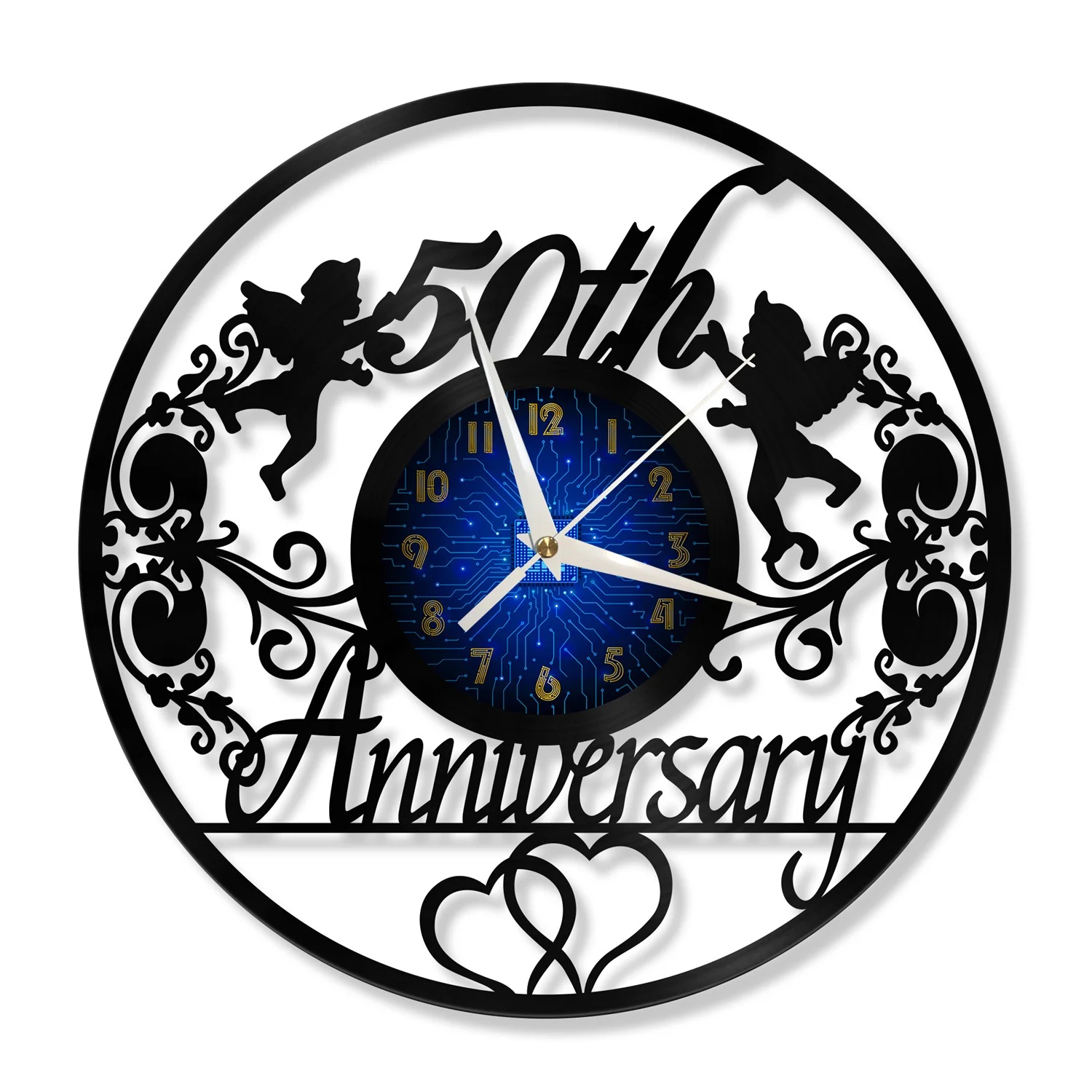 50th Anniversary Modern Design Home Decor Creativity 12 Inch Vinyl Record Wall Clock LED Wall Decoration Clocks Gift for lover
50th Anniversary Modern Design Home Decor Creativity 12 Inch Vinyl Record Wall Clock LED Wall Decoration Clocks Gift for lover