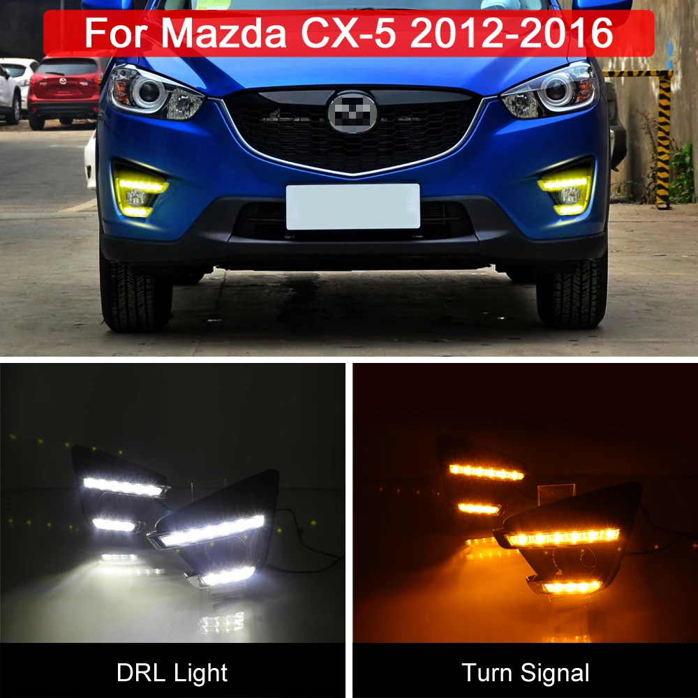Водонепроницаемый светодиодный противотуманный фонарь, 12 В, белый дневной свет, дневные ходовые огни, желтый светильник Тель поворота для Mazda CX-5 CX5 2012 2013 2014 2015 2016 
Водонепроницаемый светодиодный противотуманный фонарь, 12 В, белый дневной свет, дневные ходовые огни, желтый светильник Тель поворота для Mazda CX-5 CX5 2012 2013 2014 2015 2016