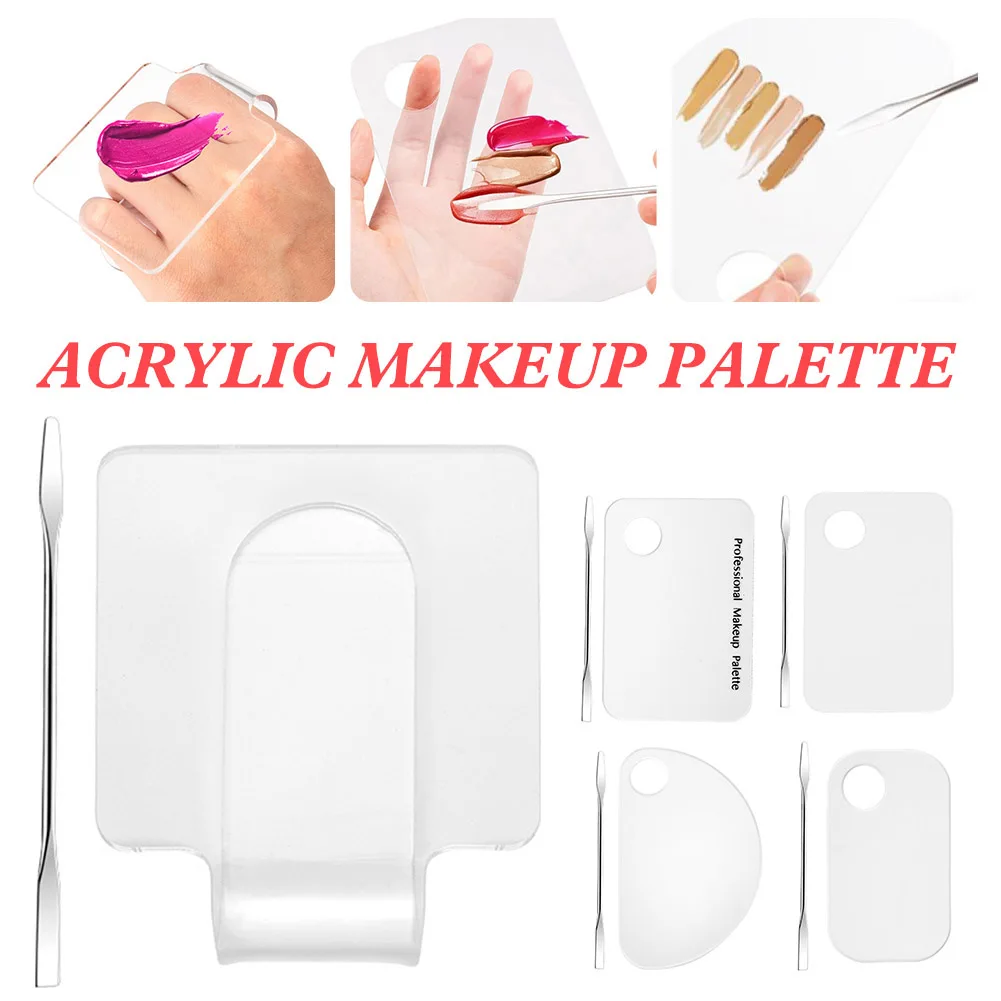 Clear Acrylic Palette Nail Makeup Palette Set Nail Makeup Mixing Spatula Foundation Eyeshadow Stainless Steel Rod Palette Tool
Clear Acrylic Palette Nail Makeup Palette Set Nail Makeup Mixing Spatula Foundation Eyeshadow Stainless Steel Rod Palette Tool