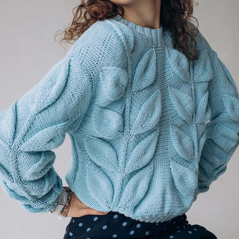 Women's Knitting Sweater Pullover Solid Color Round Neck Loose Girls Long-sleeved Woolen Top Sweater Pull Femme Casual Wear
Women's Knitting Sweater Pullover Solid Color Round Neck Loose Girls Long-sleeved Woolen Top Sweater Pull Femme Casual Wear