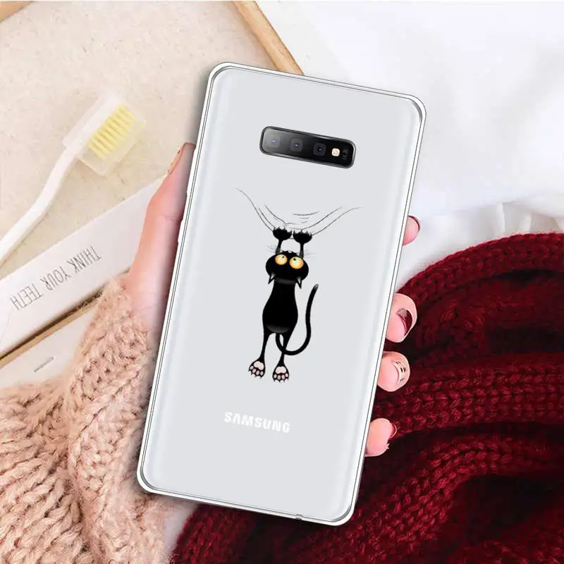 Black Cat Phone Case Transparent For Samsung Galaxy A 71 21s S note 8 9 10 plus 20 ultra high quality universal cover
Black Cat Phone Case Transparent For Samsung Galaxy A 71 21s S note 8 9 10 plus 20 ultra high quality universal cover