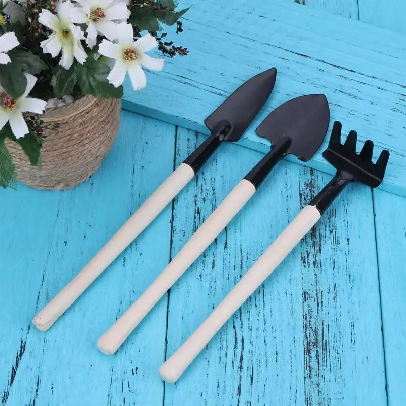 3pcs Practical Mini Spade Shovel Gardening Tools Children Harrow Shovel Rake Plant Maintenance Wooden Handle Garden Tool Set
3pcs Practical Mini Spade Shovel Gardening Tools Children Harrow Shovel Rake Plant Maintenance Wooden Handle Garden Tool Set
