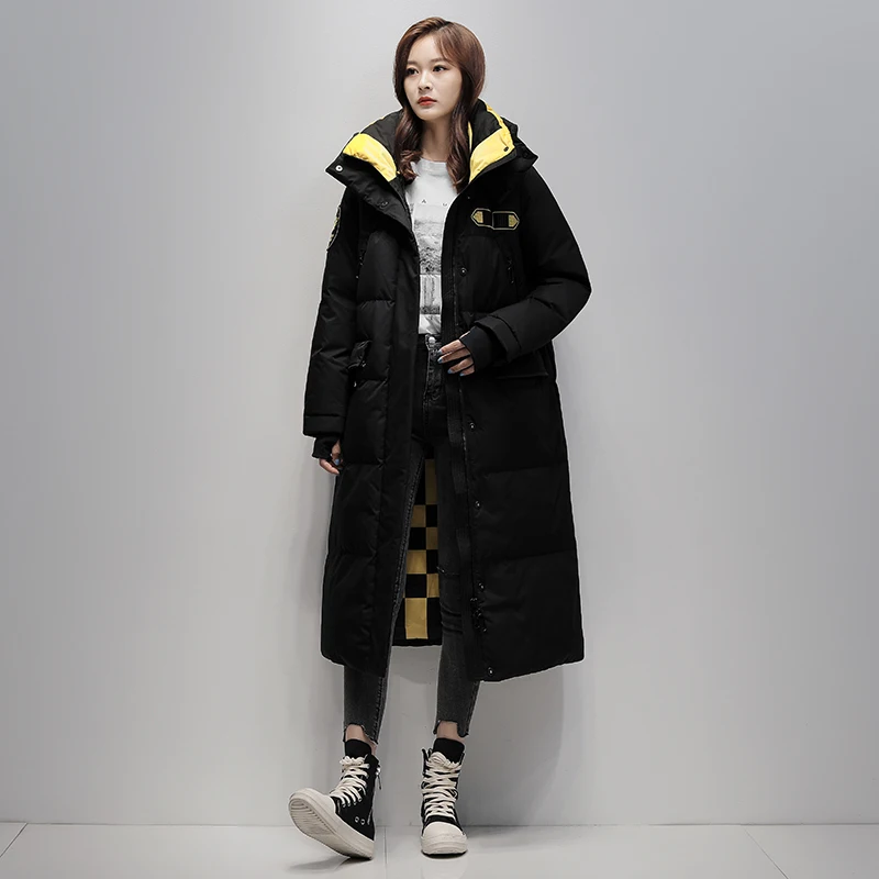 New down Jacket Women's Winter Popular White Mid-Length below-the-Knee Length Hooded Loose Casual
New down Jacket Women's Winter Popular White Mid-Length below-the-Knee Length Hooded Loose Casual