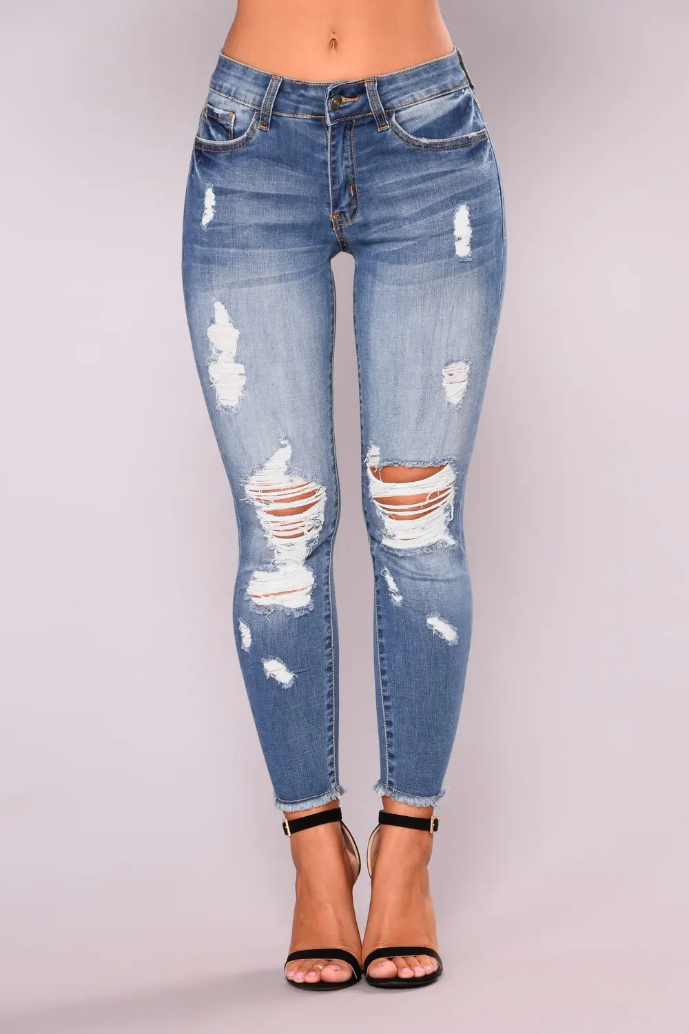 Spring Ladies Skinny Jeans Woman New Casual High Waist Elastic Hole Jean Tight Hip Lifting Bodycon Streetwear Denim Pants
Spring Ladies Skinny Jeans Woman New Casual High Waist Elastic Hole Jean Tight Hip Lifting Bodycon Streetwear Denim Pants