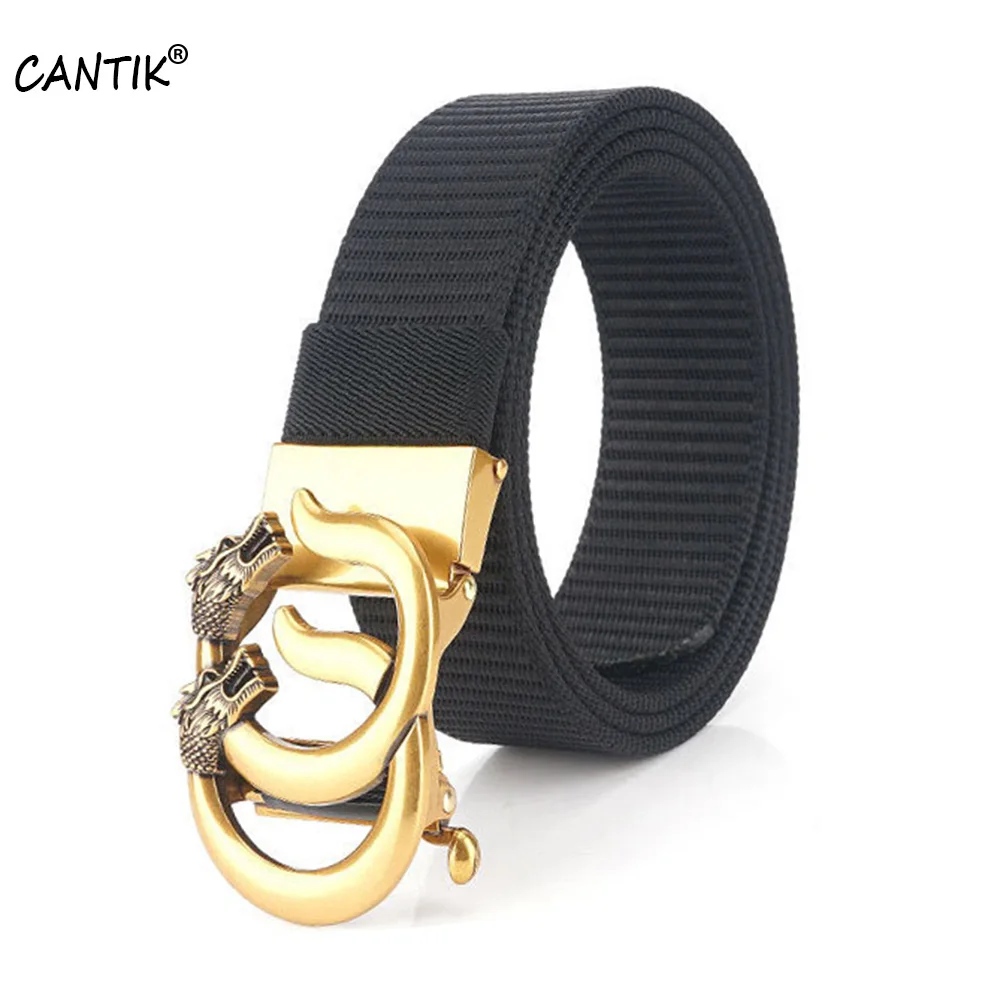 CANTIK Unique Dragon & CC Hook Gold Colour Automatic Buckle Metal Quality Black Nylon & Canvas Belts Men Accessories CBCA262
CANTIK Unique Dragon & CC Hook Gold Colour Automatic Buckle Metal Quality Black Nylon & Canvas Belts Men Accessories CBCA262