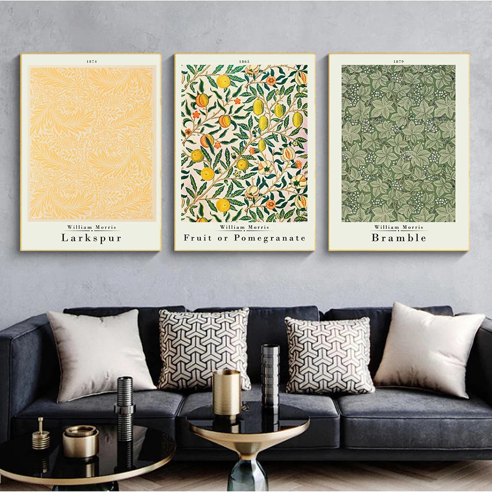 William Morris Poster Print Flower Leaf Fruit Bird Museum Exhibition Wall Art Canvas Painting for Living Room Picture Decoration
William Morris Poster Print Flower Leaf Fruit Bird Museum Exhibition Wall Art Canvas Painting for Living Room Picture Decoration