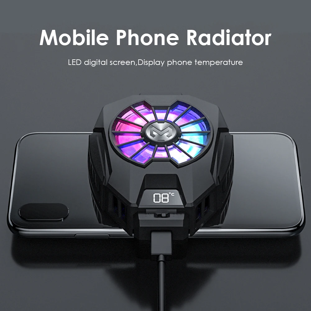 DL05 Mobile Phone Cooling Cooler Fan Portable Radiator for Gaming Heatsink LED Digital Display USB Type-C Gamepad Cooling System
DL05 Mobile Phone Cooling Cooler Fan Portable Radiator for Gaming Heatsink LED Digital Display USB Type-C Gamepad Cooling System