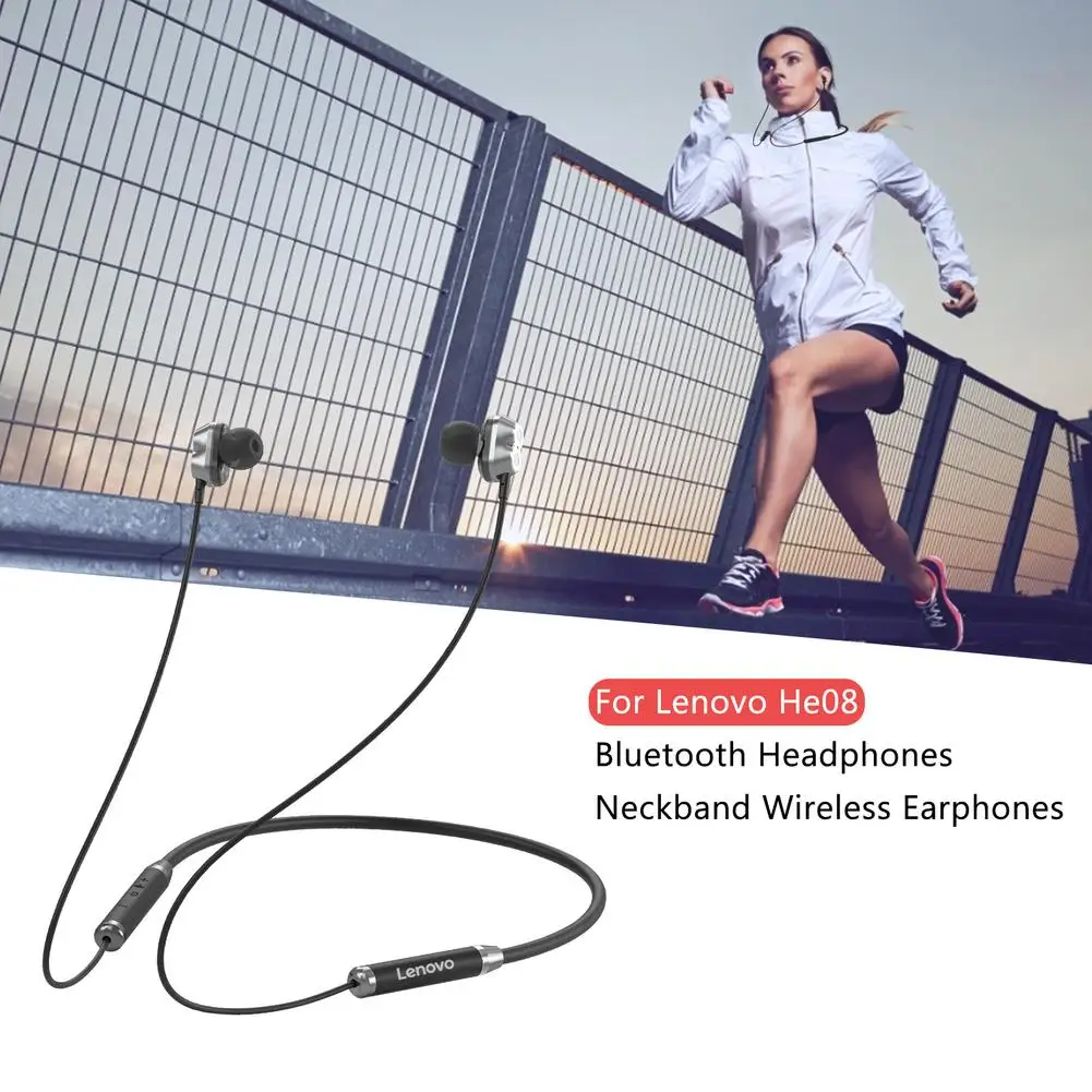 For Lenovo HE08 Bluetooth Earphones Dual Dynamic HIFI Stereo Neckband Wireless Headphones With Microphone Sports Headset
For Lenovo HE08 Bluetooth Earphones Dual Dynamic HIFI Stereo Neckband Wireless Headphones With Microphone Sports Headset