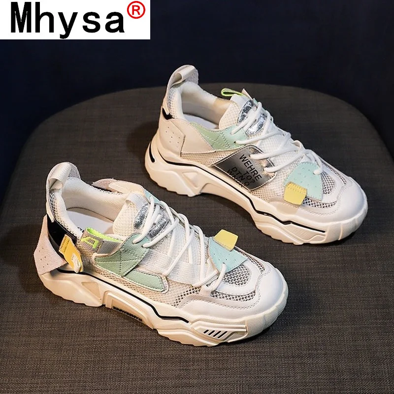 Fashion Women's Shoes Vulcanized Shoes Women's Sneakers Comfortable Casual Shoes Spring Lace-up Mesh Breathable Platform Shoes
Fashion Women's Shoes Vulcanized Shoes Women's Sneakers Comfortable Casual Shoes Spring Lace-up Mesh Breathable Platform Shoes