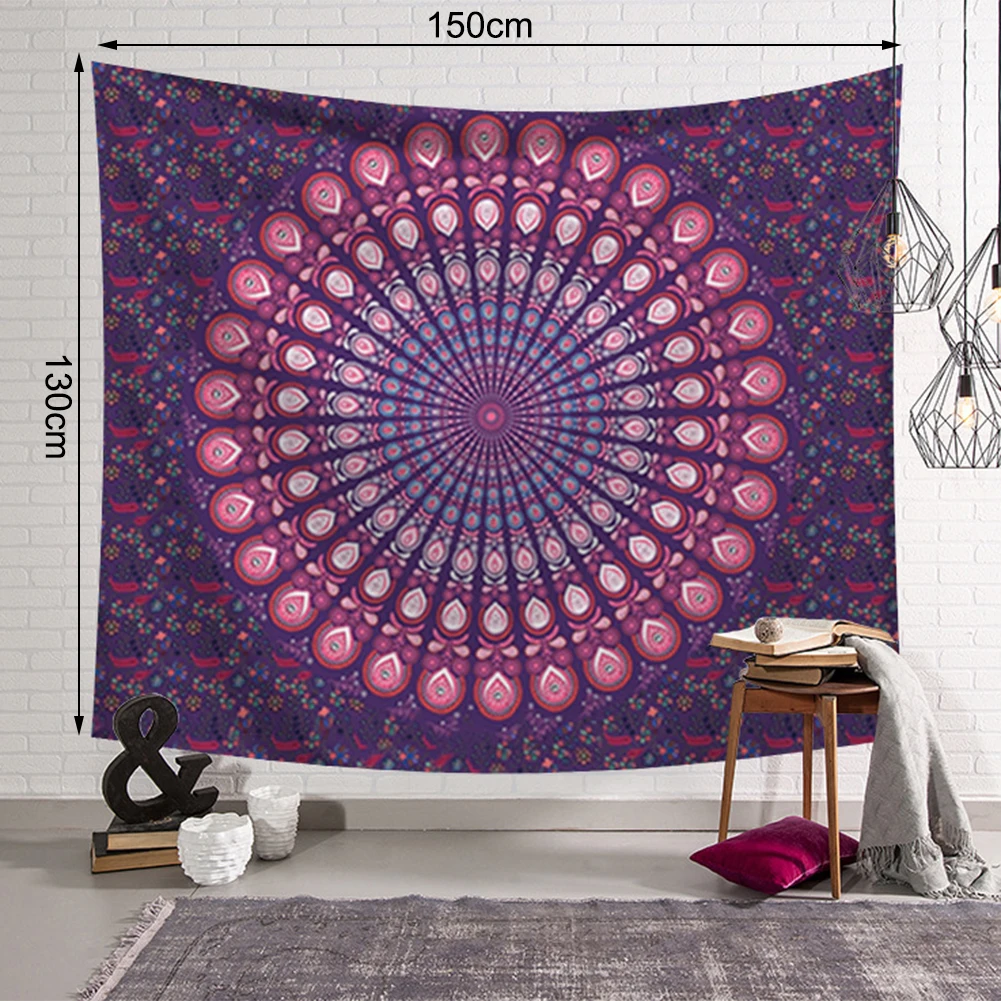 Mandala Indian Tapestry Wall Hanging Bohemian Beach Mat Polyester Blanket Yoga Mat Home Bedroom Art Carpet 150*130cm
Mandala Indian Tapestry Wall Hanging Bohemian Beach Mat Polyester Blanket Yoga Mat Home Bedroom Art Carpet 150*130cm