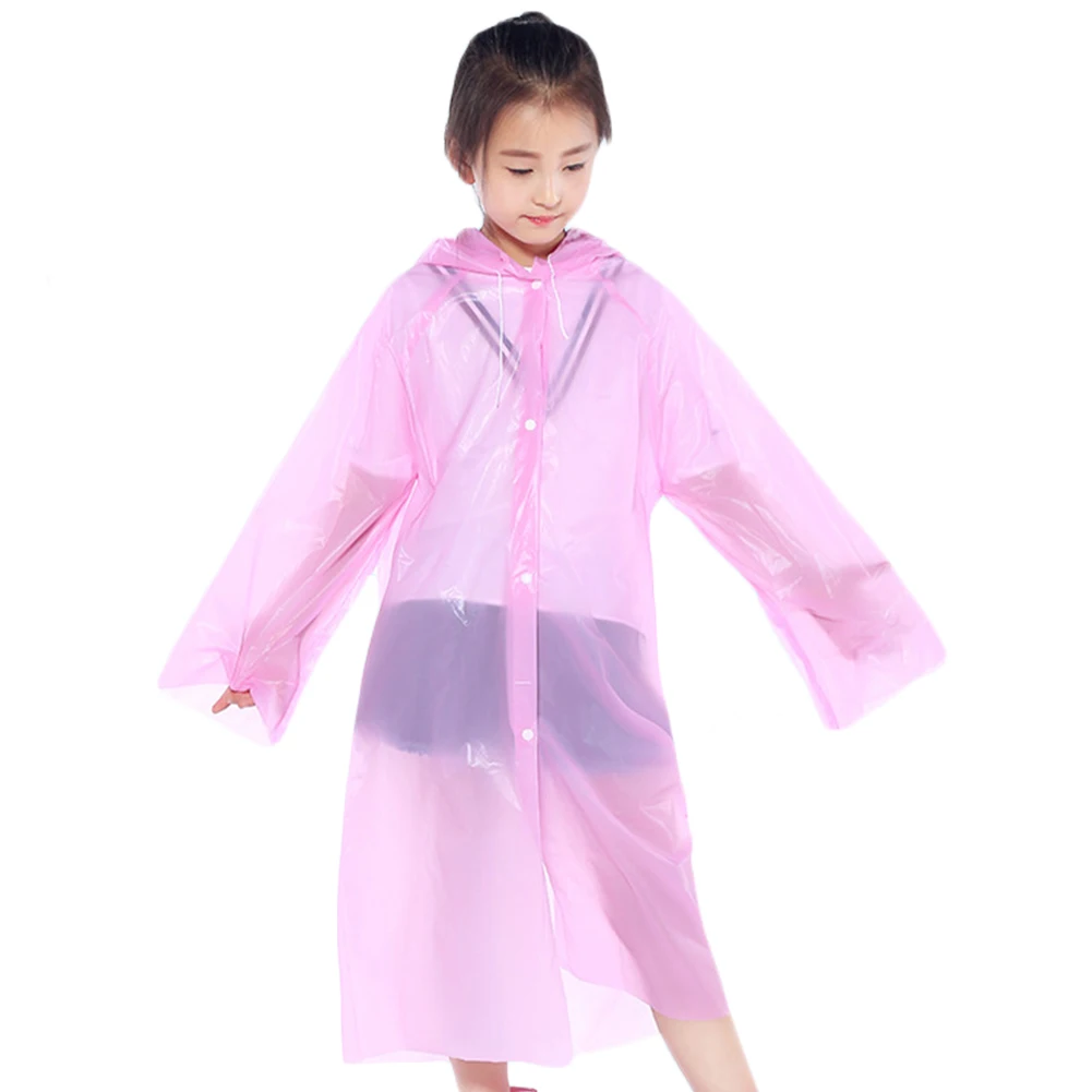 Disposable Kids Raincoat Unisex PEVA Rain Poncho Children Travel Thicken Rain Coat with Windproof Reinforced Hat Rope Blue Pink
Disposable Kids Raincoat Unisex PEVA Rain Poncho Children Travel Thicken Rain Coat with Windproof Reinforced Hat Rope Blue Pink