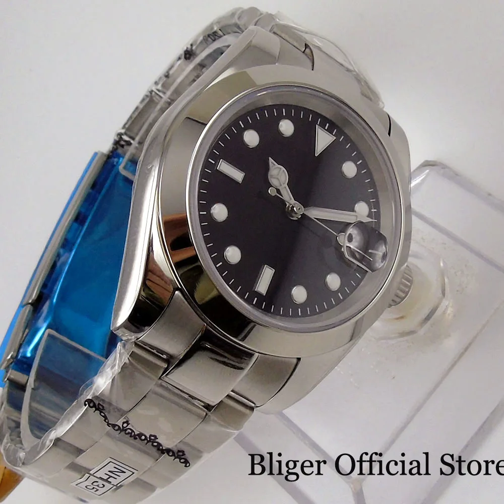 BLIGER Polished 39mm Automatic Men Watch Sapphire Glass 24 Jewels NH35A MIYOTA 8215 Luminous Dial Middle Polished Oyster Strap
BLIGER Polished 39mm Automatic Men Watch Sapphire Glass 24 Jewels NH35A MIYOTA 8215 Luminous Dial Middle Polished Oyster Strap