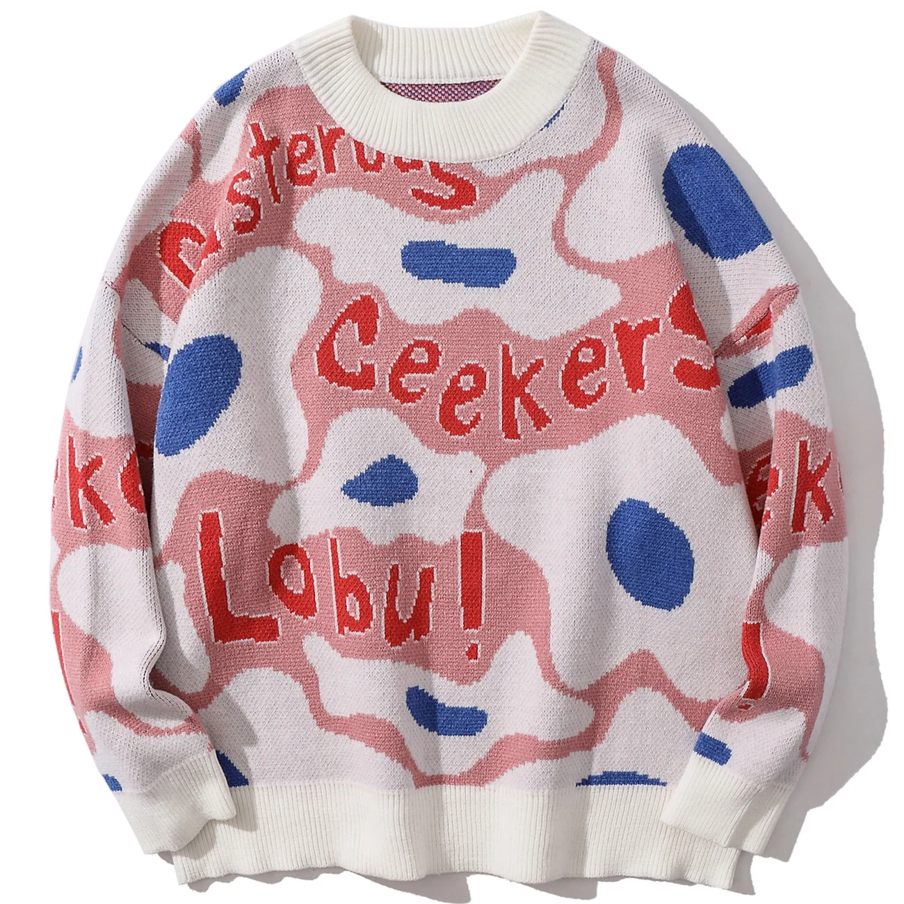 LACIBLE 2021 Autumn Streetwear Sweater Pullover Men Women Poached Egg Pattern Knitted Sweater Harajuku Jumpers Loose Casual Tops
LACIBLE 2021 Autumn Streetwear Sweater Pullover Men Women Poached Egg Pattern Knitted Sweater Harajuku Jumpers Loose Casual Tops