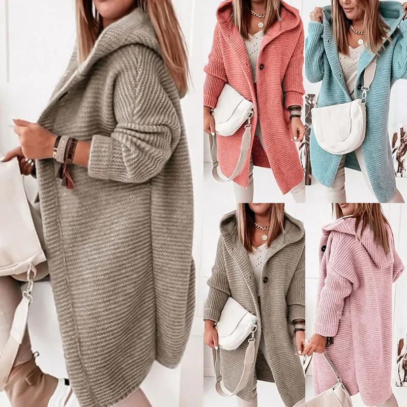 Women Mid-length All-match Cardigan 2021 Korean Fashion Loose Batwing Sleeve Sweaters Solid Warm Casual Sweater Woman's Jacket
Women Mid-length All-match Cardigan 2021 Korean Fashion Loose Batwing Sleeve Sweaters Solid Warm Casual Sweater Woman's Jacket