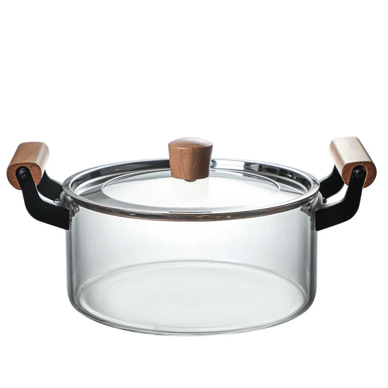 Household glass cookware heat resistant soup pot transparent salad instant noodle bowl kitchen cookware pot
Household glass cookware heat resistant soup pot transparent salad instant noodle bowl kitchen cookware pot