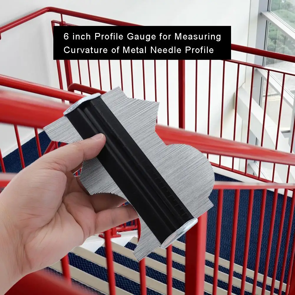 6 inch Metal Profile Gauge Woodworking Contour Template Contour Copy Duplicator for Manual DIY Laying Floors Carpets Plumbing
6 inch Metal Profile Gauge Woodworking Contour Template Contour Copy Duplicator for Manual DIY Laying Floors Carpets Plumbing