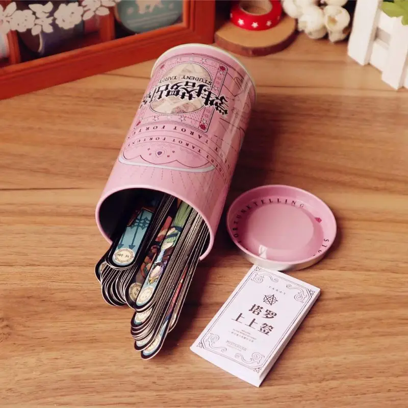 Student Tarot Cards with Metal Box Mysterious Astrology Divination Fate Game 24BD
Student Tarot Cards with Metal Box Mysterious Astrology Divination Fate Game 24BD