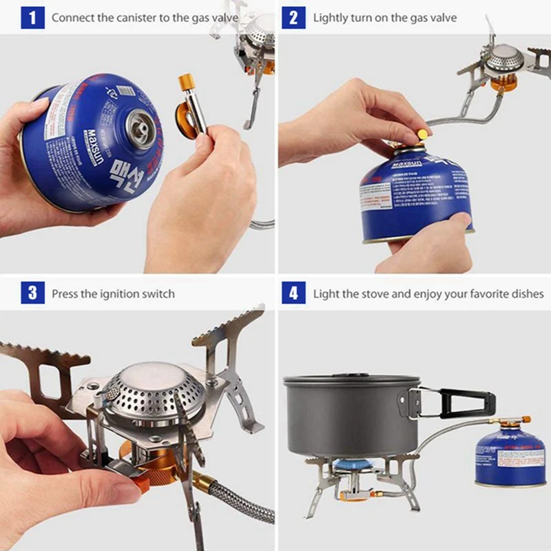Camping Split Portable Split Burner Gas Stove Outdoor Activity Gas Stove 3500W Small Durable Backpack Cooker With Carrying Case
Camping Split Portable Split Burner Gas Stove Outdoor Activity Gas Stove 3500W Small Durable Backpack Cooker With Carrying Case