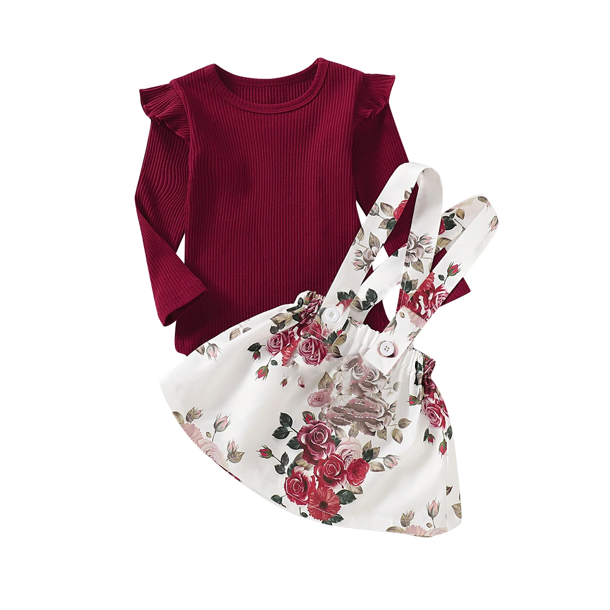 Child's 1-6Y Baby Girls Clothes Set 2021 New Spring Autumn Cute Long Sleeve Tops Floral Dress 2Pcs Outfit Clothes Set
Child's 1-6Y Baby Girls Clothes Set 2021 New Spring Autumn Cute Long Sleeve Tops Floral Dress 2Pcs Outfit Clothes Set