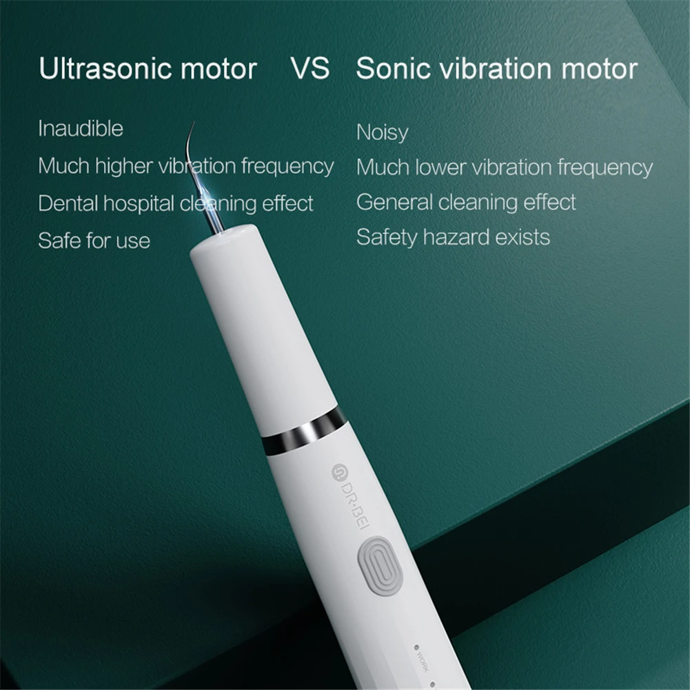

Xiaomi Youpin DR.BEI Dental Calculus Electric Tartar Remover Ultrasonic Whitening Rechargeable Tooth Cleaner YC2