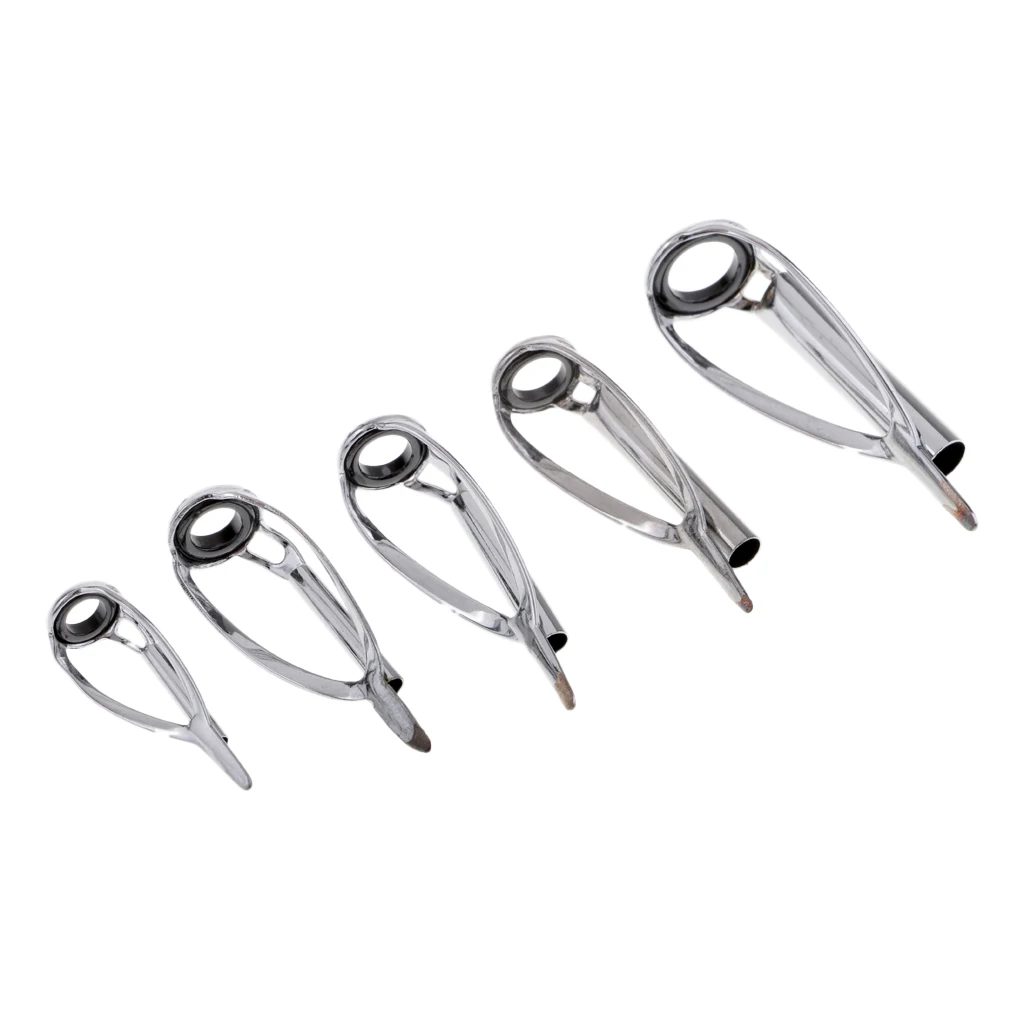5pcs Fishing Rod Rings 5 Sizes Stainless Steel Rod Guide SIC Ring Tips Tops
5pcs Fishing Rod Rings 5 Sizes Stainless Steel Rod Guide SIC Ring Tips Tops